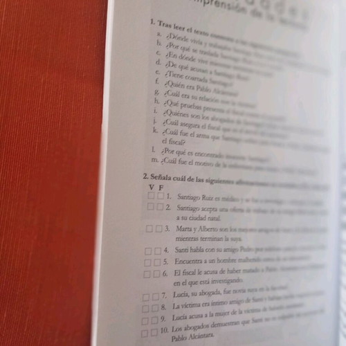 El juicio book used in Spanish with notes