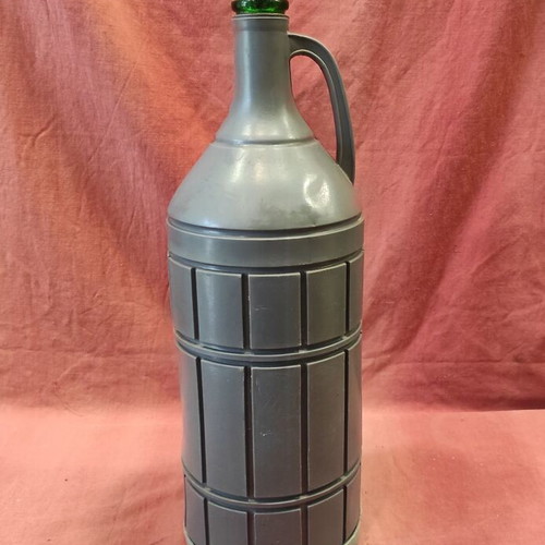 Damigiana with plastic coating like new, height 50cm, circumference 53cm