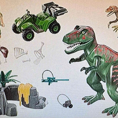 Playmobil Dinosaur71588 Explorer with ATV and T-Rex like new