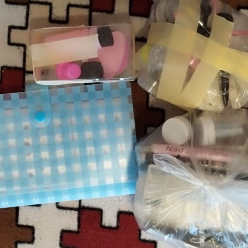 Large nail art set like new with glitter, foil, rhinestones, and decorations