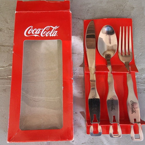 Coca Cola collectible cutlery set new
