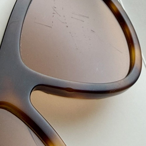 Gucci GG1333S 002 Havana Cat-Eye Sunglasses used, brown lenses