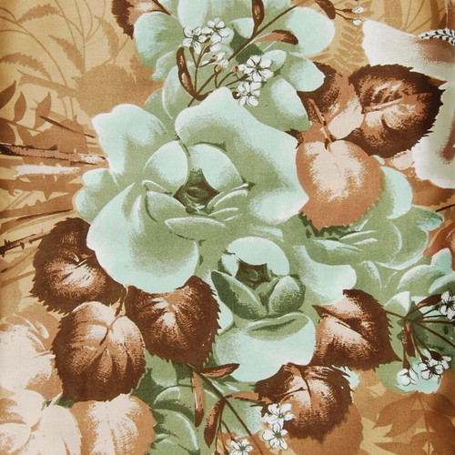 New cotton satin upholstery fabric with a bouquet of flowers, 10 meters