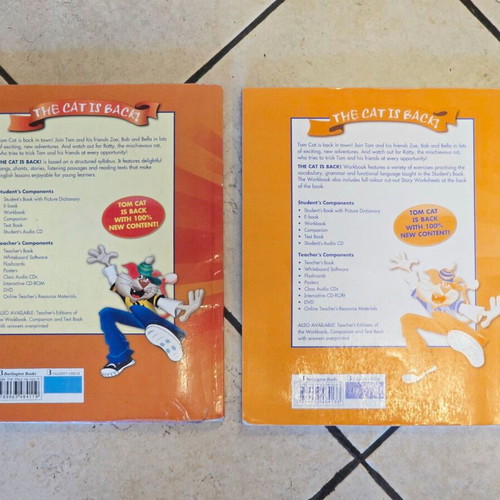 Junior B The Cat Is Back English books set of 2