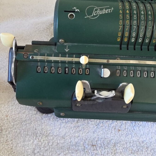 Schubert vintage calculator used, very good condition