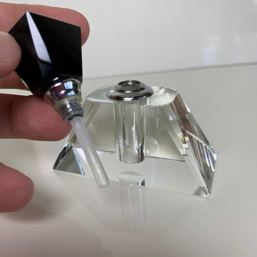 Glass perfume bottle used