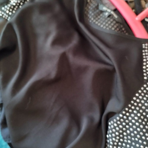 Silvian Heach black blouse with metal studs S like new