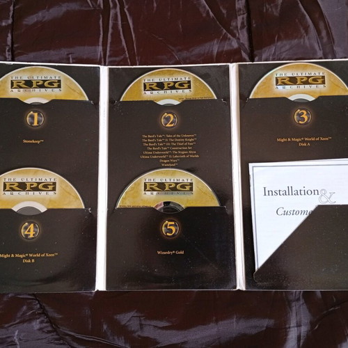 The Ultimate RPG Archives used, collection of 12 classic PC games (CDs) Interplay