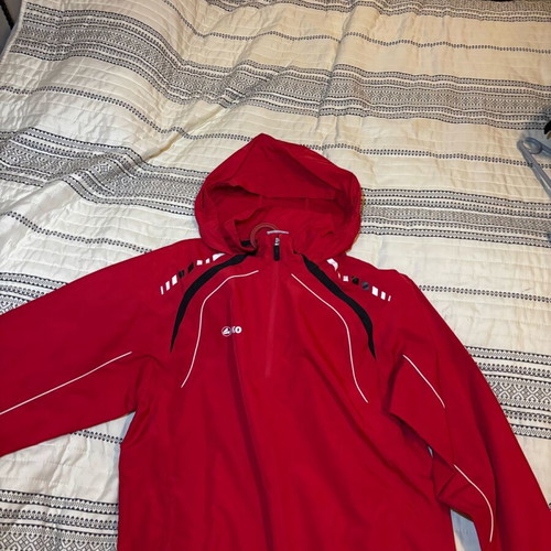 Jako Men's Windbreaker Jacket Red Like New Size M