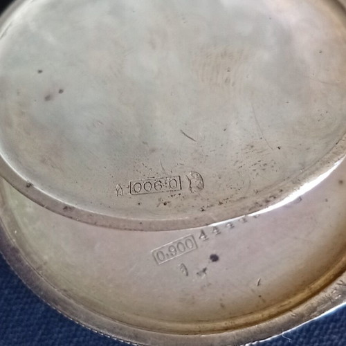 Alpina silver pocket watch used, Swiss