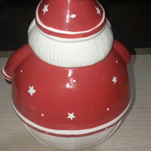 Christmas cookie jar Santa Claus like new