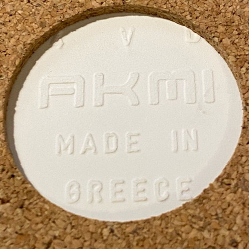 Collectible cork tile AKMI - Stasinopoulos like new, late 70s early 80s
