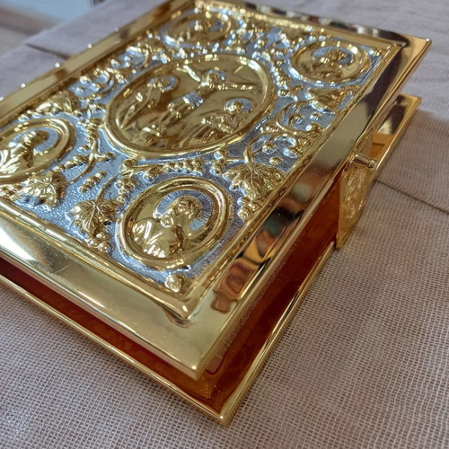 Gospel new gold-plated silver bronze 20×16×4 cm