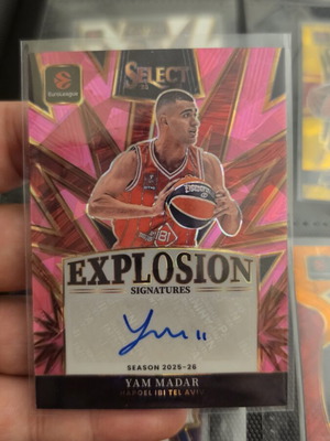 Yam Madar Auto 3/25 Panini Euroleague κάρτα καινούργια
