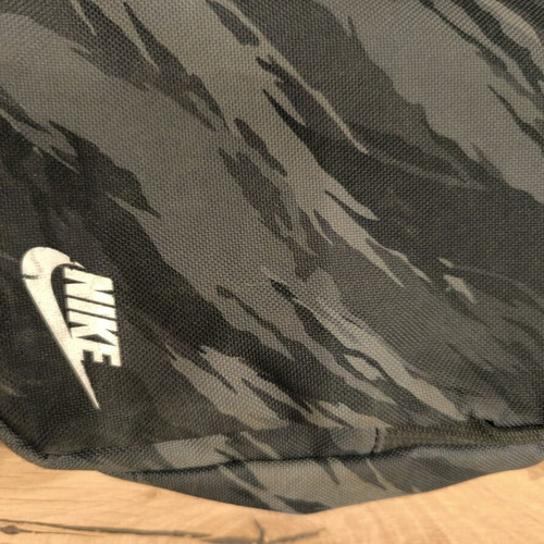 Nike shoulder bag used, camouflage design, black and grey