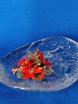 Maleras Royal Krona bowl full lead crystal Sweden, like new