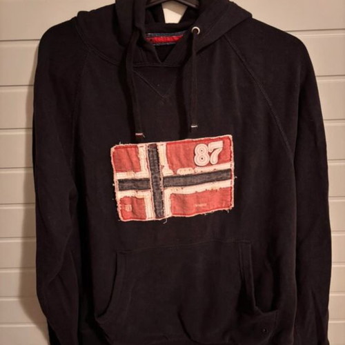 Napapijri black hoodie medium used