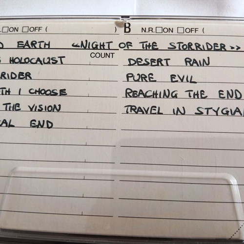 Heavy Thrash Metal Cassette Tapes set of 4, near mint condition