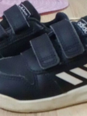 Adidas shoes size 24 black athletic like new