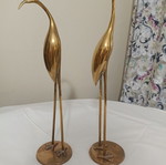 Solid bronze bird sculptures, 50 cm height