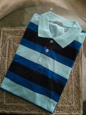 Polo shirt Gnetix XXL new, blue and turquoise