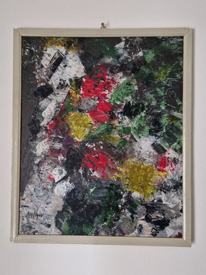 Painting Anthi 1970 used with certificate of authenticity