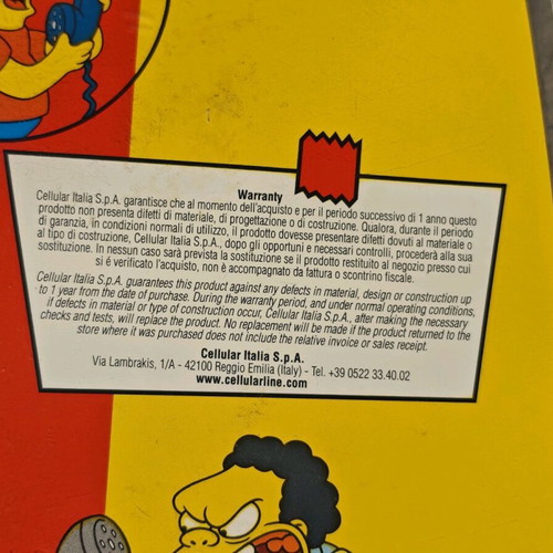 The Simpsons mobile phone case bag new, Cellular Line 2001
