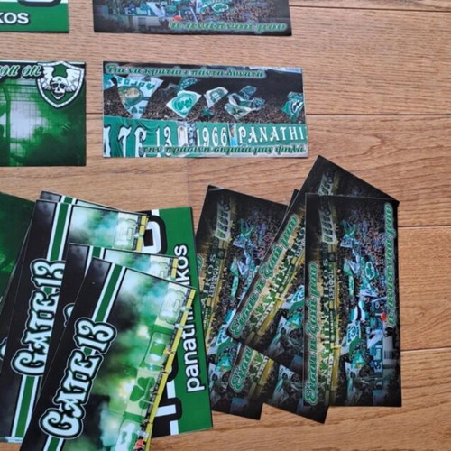 Panathinaikos stickers like new, set of 24 pieces