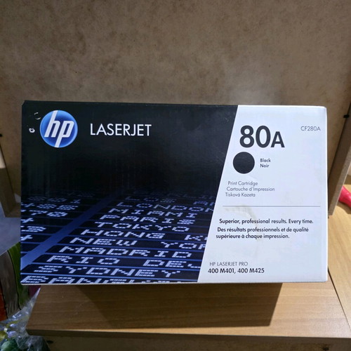 HP 80A Black Original LaserJet Toner Cartridge CF280A new