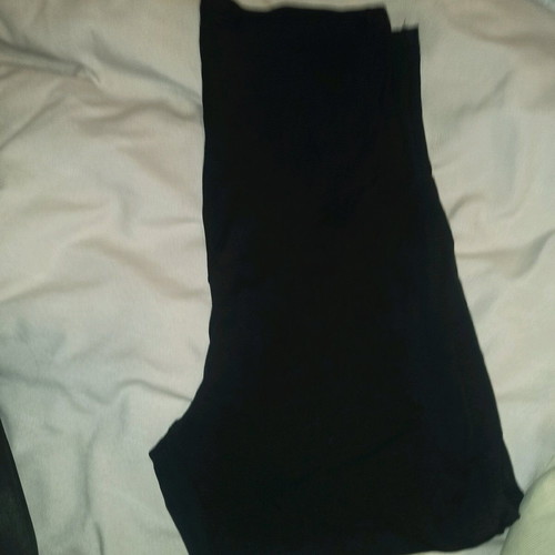 Maternity leggings black size Large like new with transparency