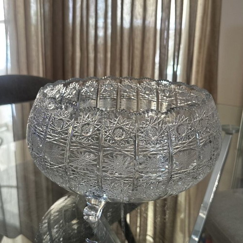 Vintage Czech Bohemian large vase 28 cm x 17 cm