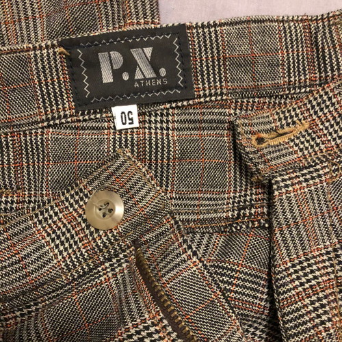 Pants PX checkered 32 brown used