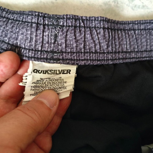 Quiksilver ανδρική βερμούδα μαγιό γκρι μέγεθος Μ σαν καινούργιο