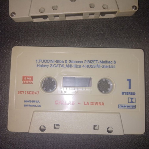Maria Callas La Divina cassette used
