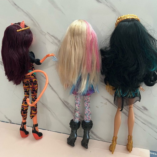 Monster High dolls used, pack of 3