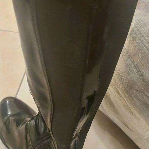 Patent leather low boots size 38