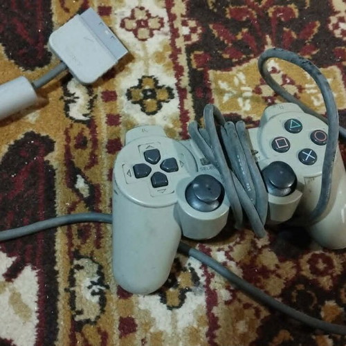 Sony PS1 and PS2 analog controller grey OEM