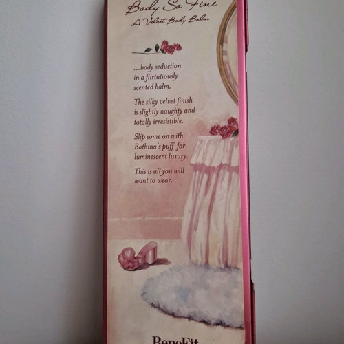 Benefit Bathina body balm like new with iridescence in metal box