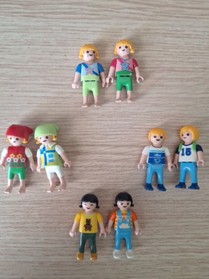 Playmobil collectible figures set of 8 like new