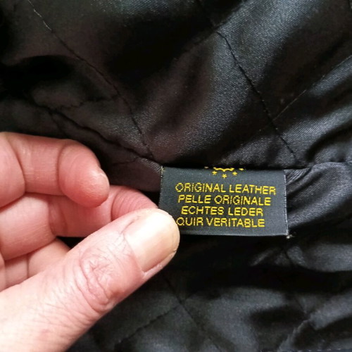 Vintage Convoy leather jacket like new, black, size XL