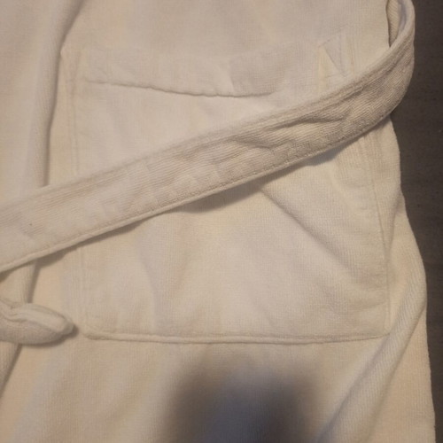 The Bernard Company men's bathrobe, white, 100% cotton