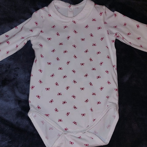 Okaidi set of 3 long sleeve bodysuits like new, size 18m/80cm