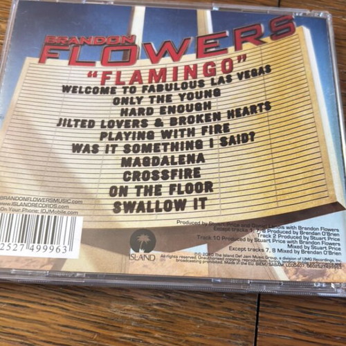 Brandon Flowers Flamingo CD like new, rock