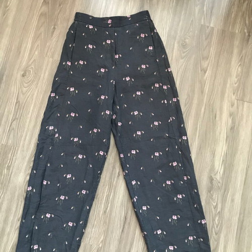 & Other Stories Lyocell Pants High Waist Wide Leg XS Black Like New