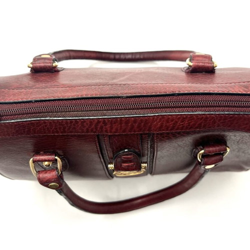 Aigner Burgundy Vintage Leather Handbag used