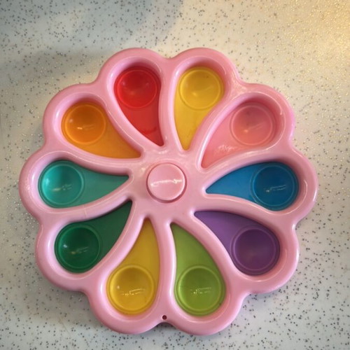 Pop It Fidget Spinner Flower Shape Like New