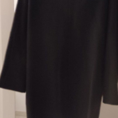 Carla C wool coat used, Italian, black, size M
