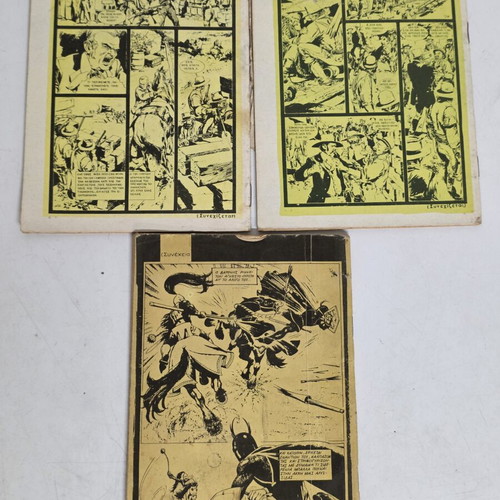 Mikros Kaouboy and Mikros Archigos comics used, set of 3 issues