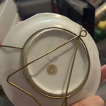 Limoges decorative plate with gold leaf like new