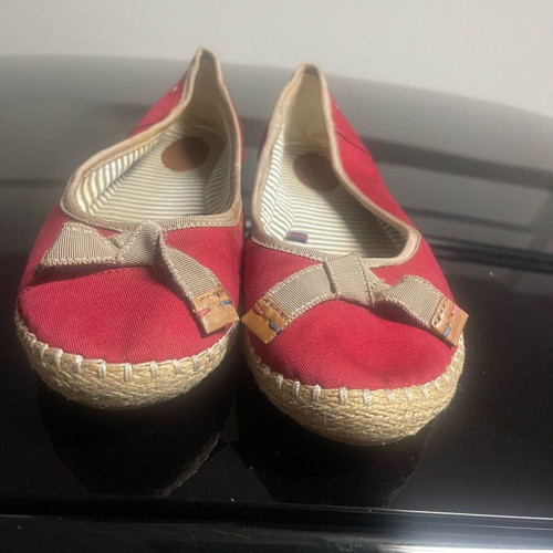 Tommy Hilfiger women's ballerina shoes size 41 red like new